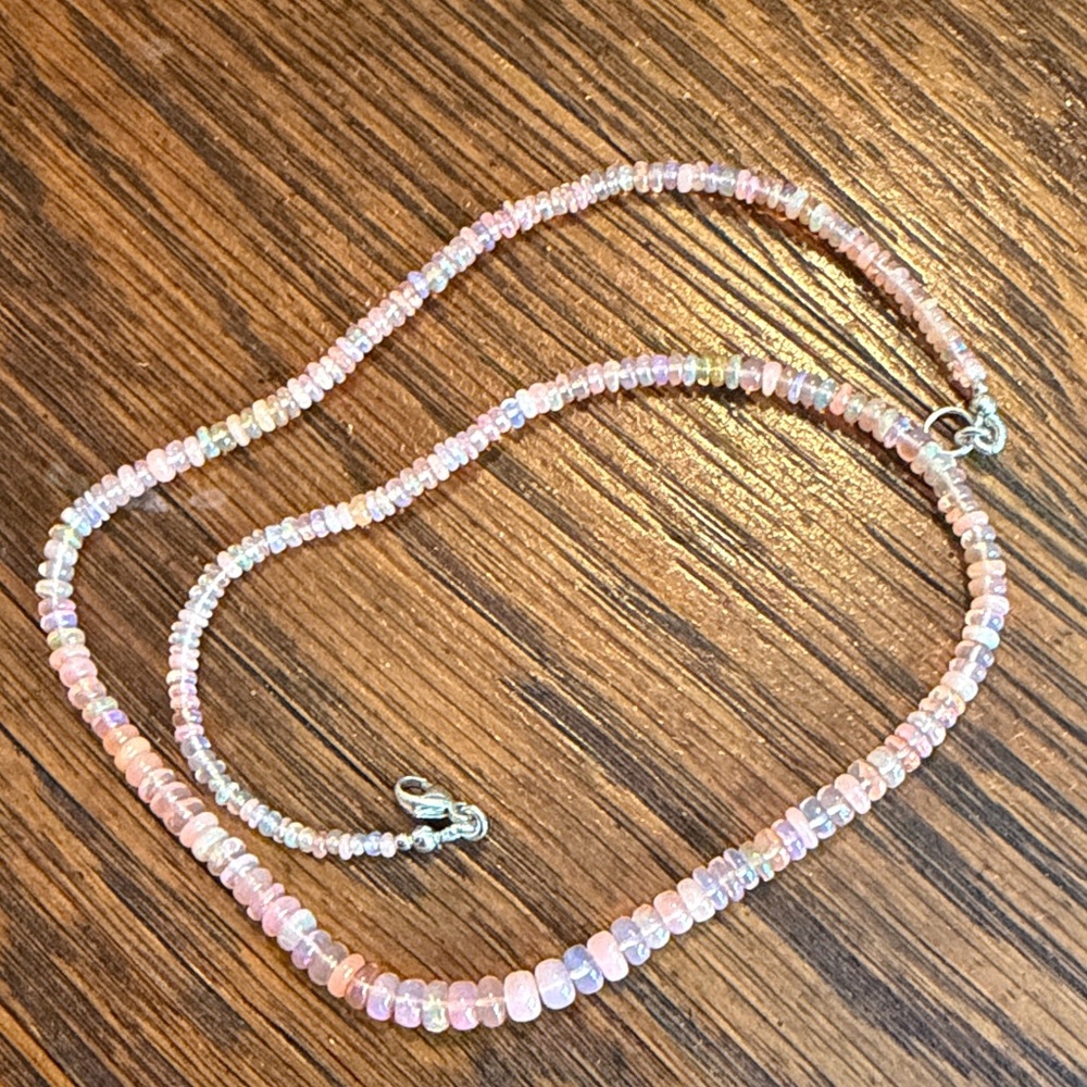Genuine Pink Opal Necklace